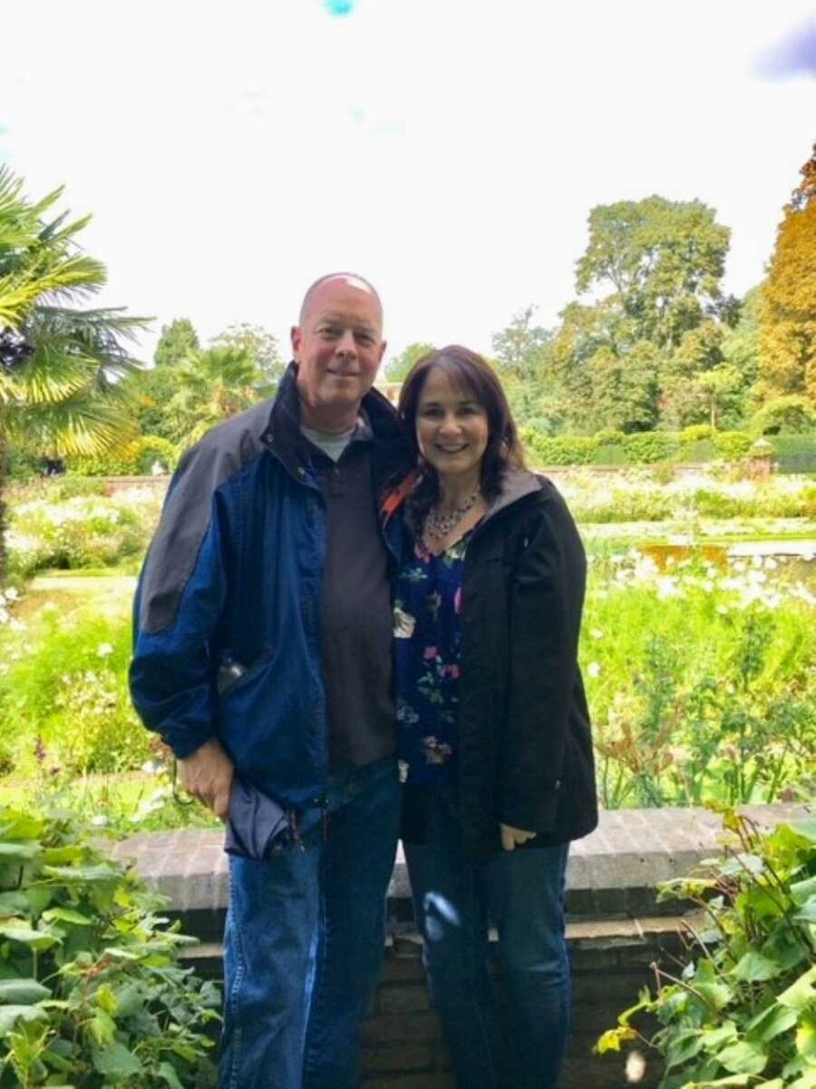 Couple enjoy some time outside while on vacation