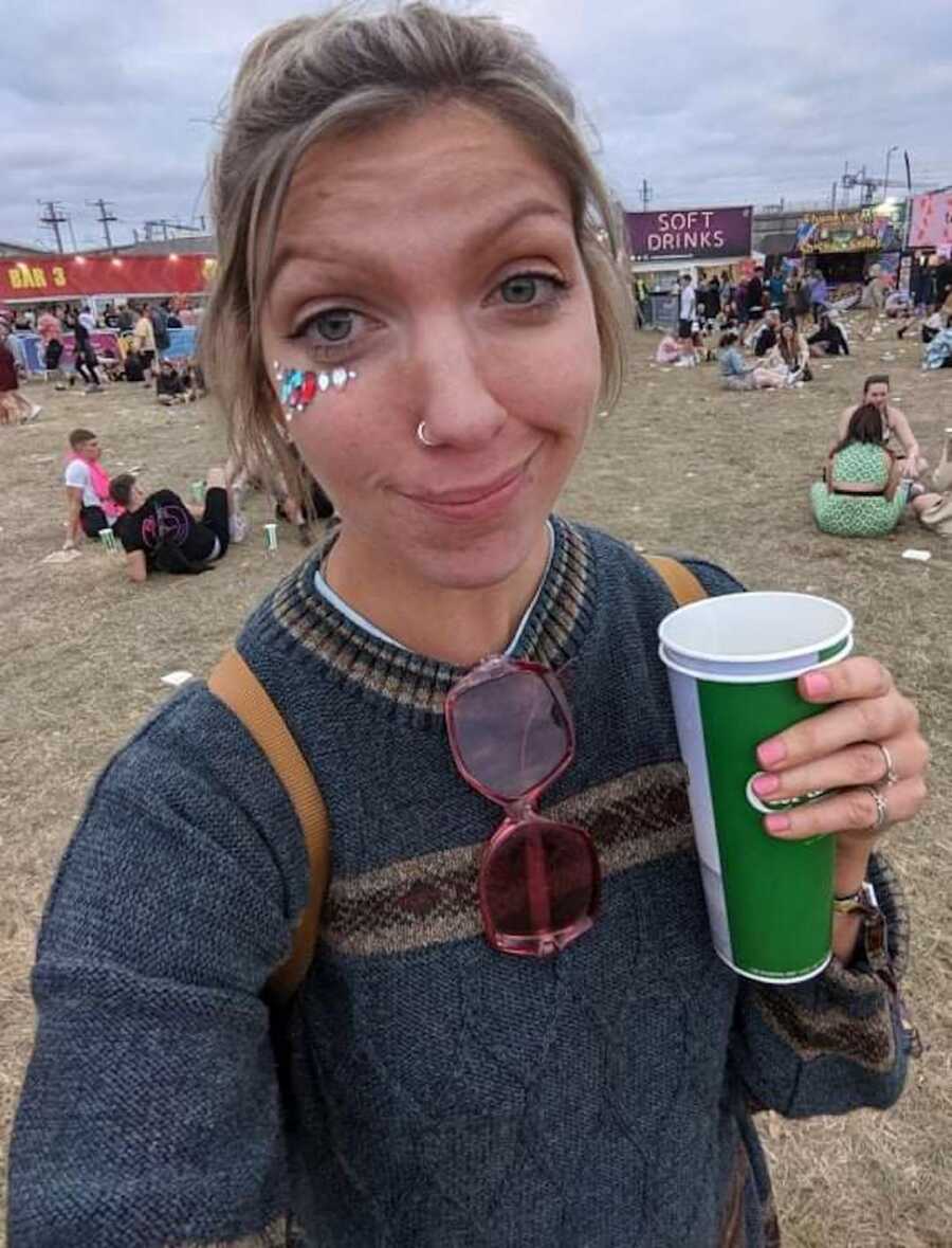woman at a music festival