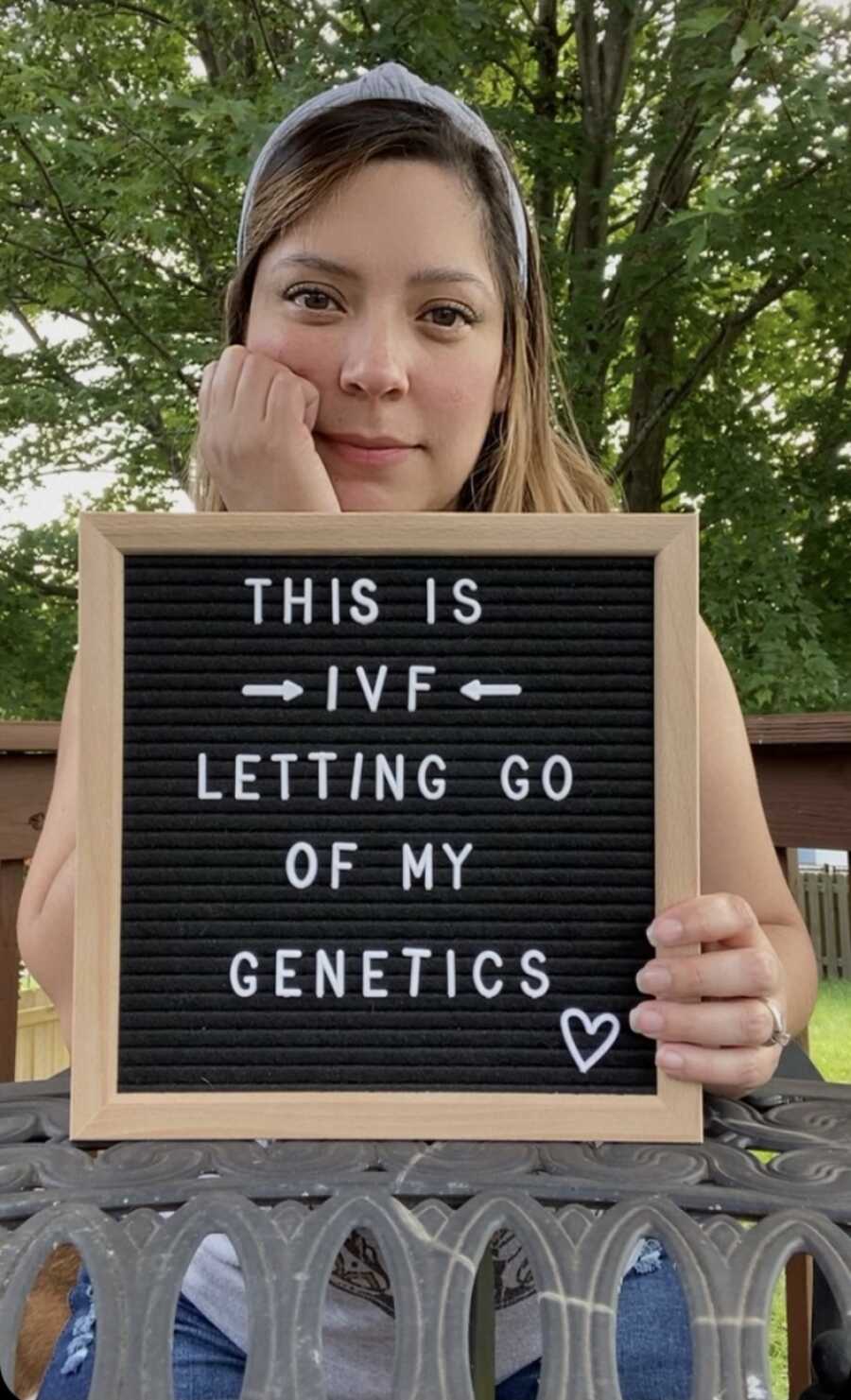 woman unhappy with her the way IVF is going