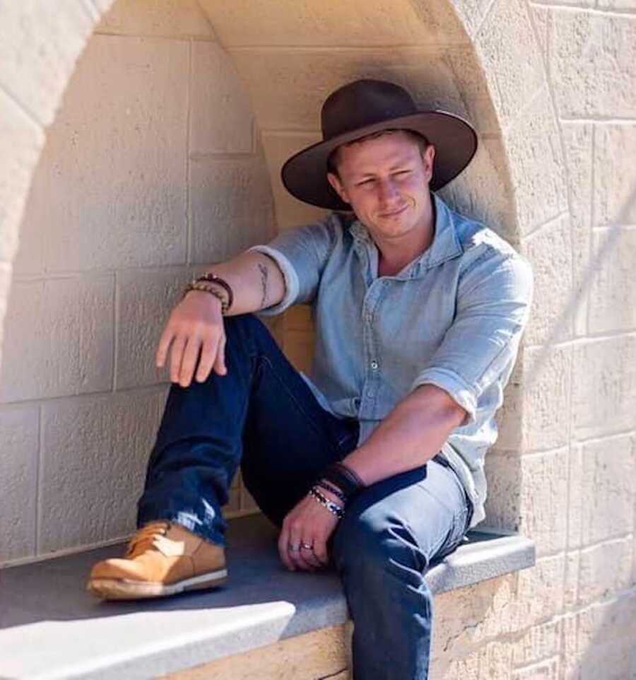 man in a cowboy hat