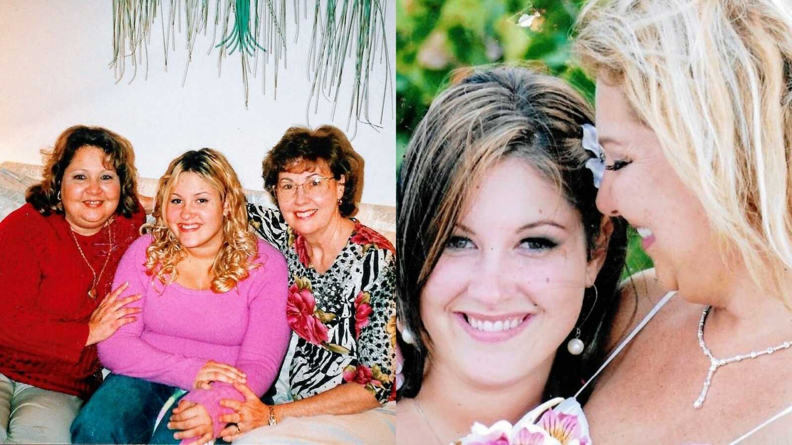 Adoptee shares photos with her birth mom and adopted mom