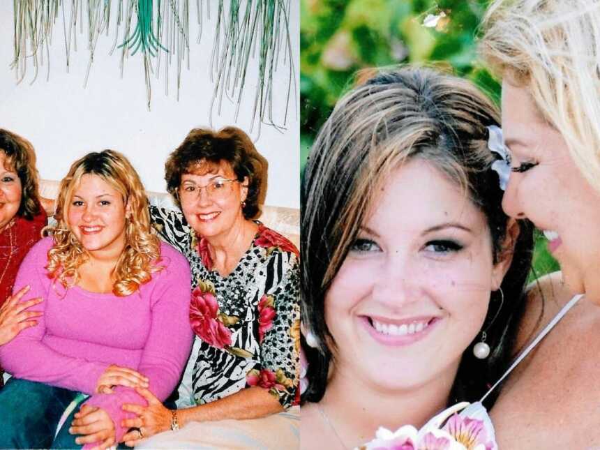 Adoptee shares photos with her birth mom and adopted mom