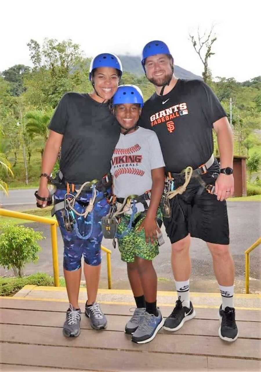 Newlyweds take a 'familymoon' vacation in Costa Rica with their son after their wedding day