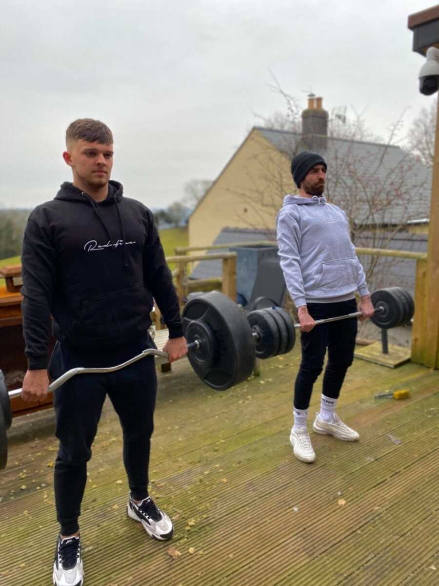 man working out to hopefully help his anxiety