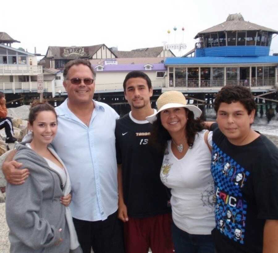 family photo on a family vacation