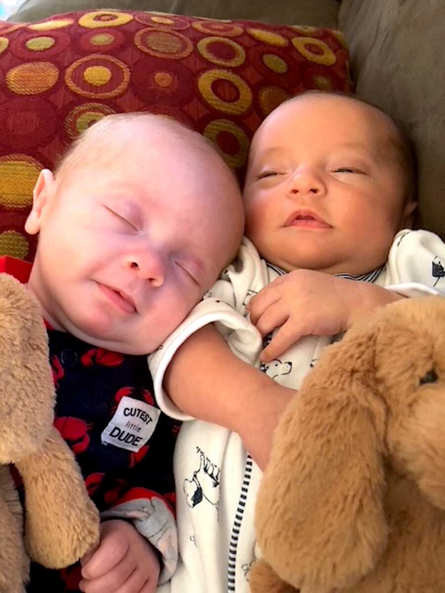 mom receives picture of twin baby boys given up for adoption