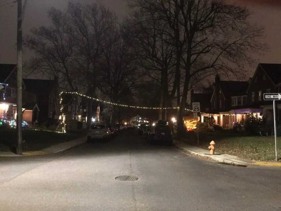 lights on the street