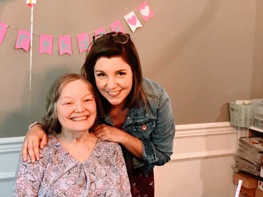 A daughter and care partner with her mom