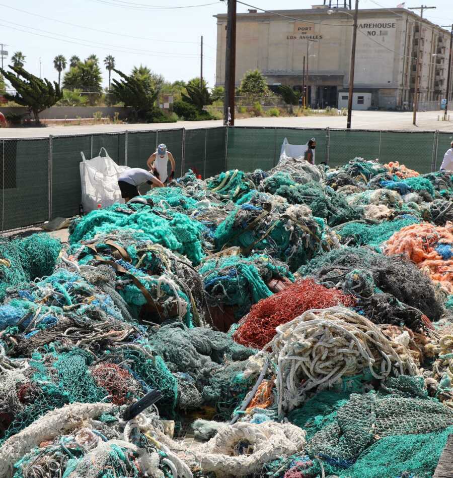 all the plastic gathered in hawaii's island