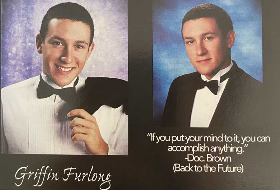 teen boys quote in the year book