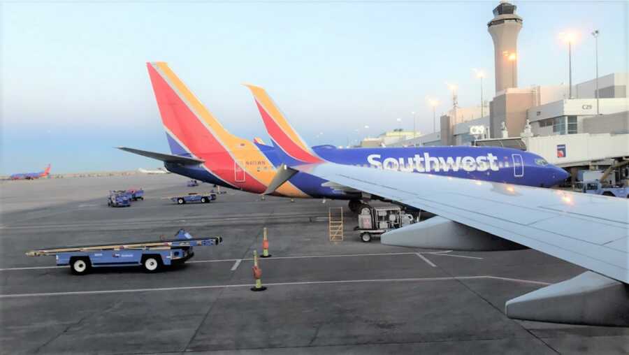 Southwest Airline airplanes getting ready for boarding