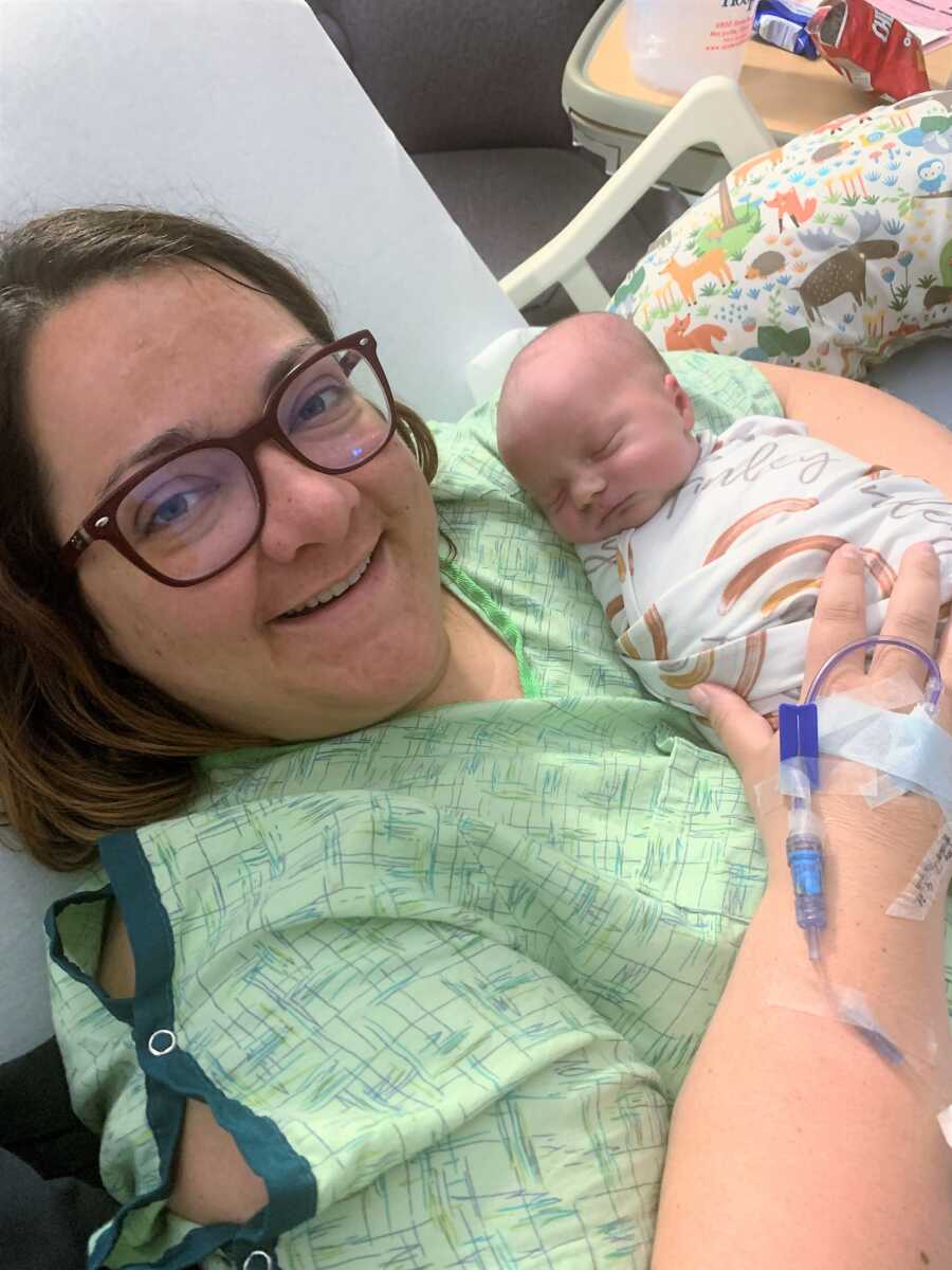mom delivers rainbow baby after miscarriage due to ectopic pregnancy