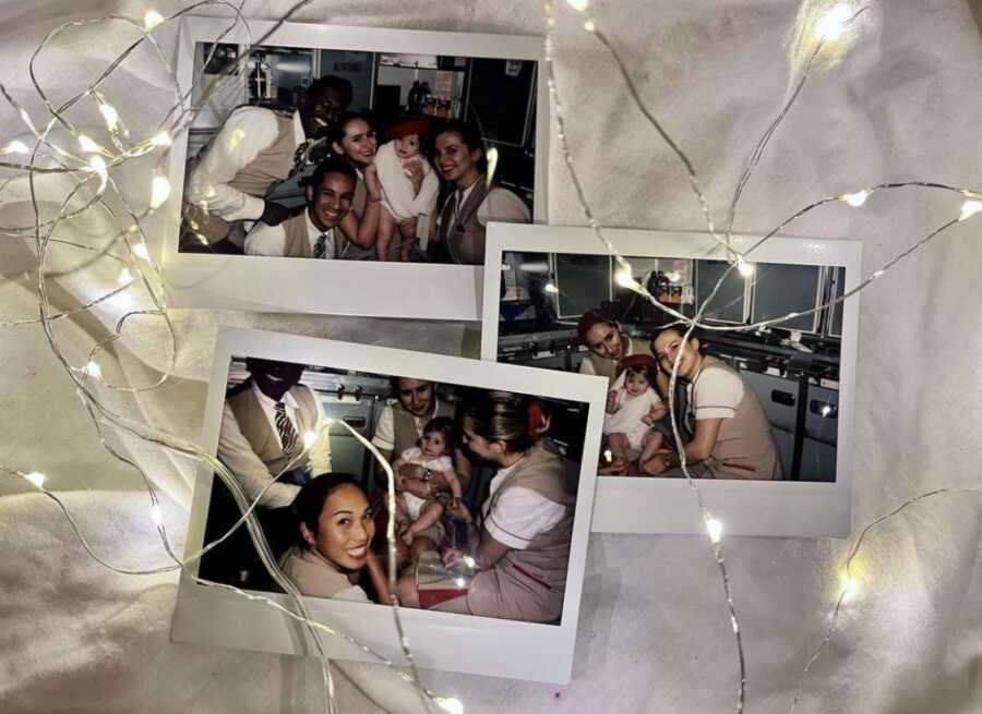 polaroids of family and friends