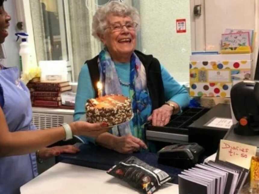 woman who turned 100 celebrating her birthday