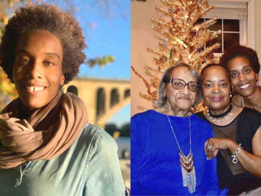A breast cancer survivor and a woman with her mom and grandmother