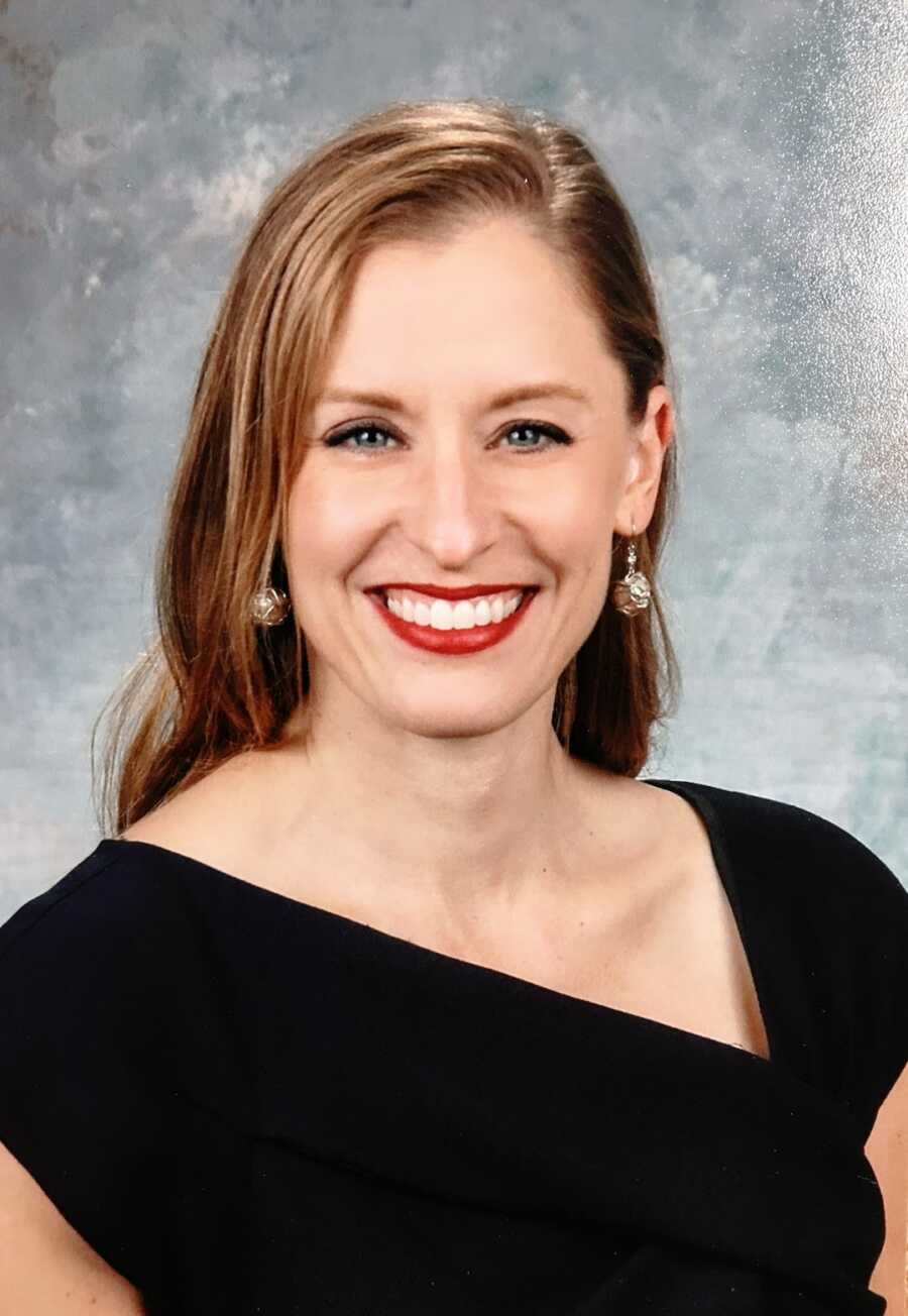 Women's law school graduation photo. 