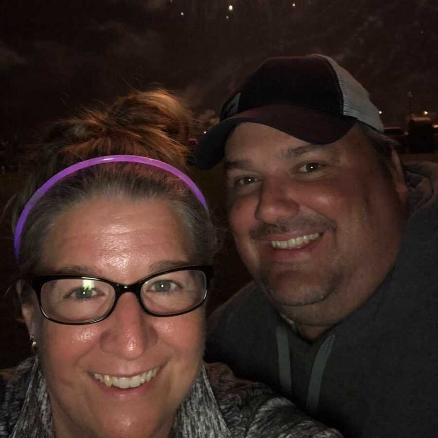mom and dad selfie