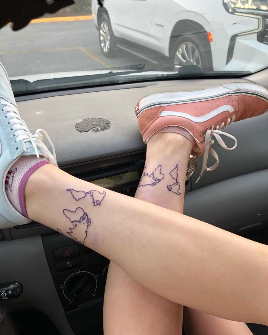 matching sister tattoo