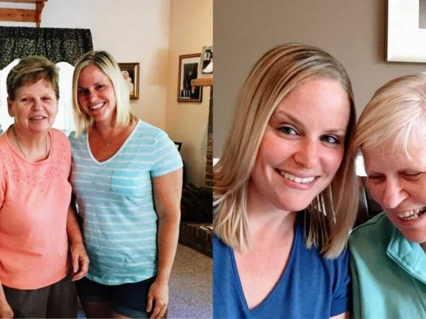 Woman takes photos with her mother who is battling Alzheimer's