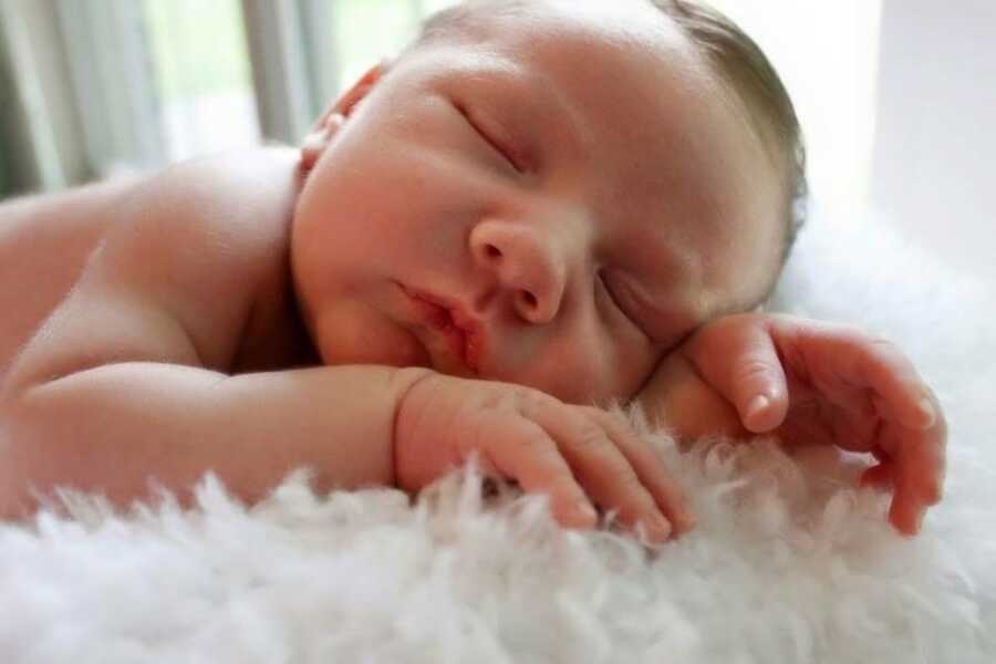 new born sleeping