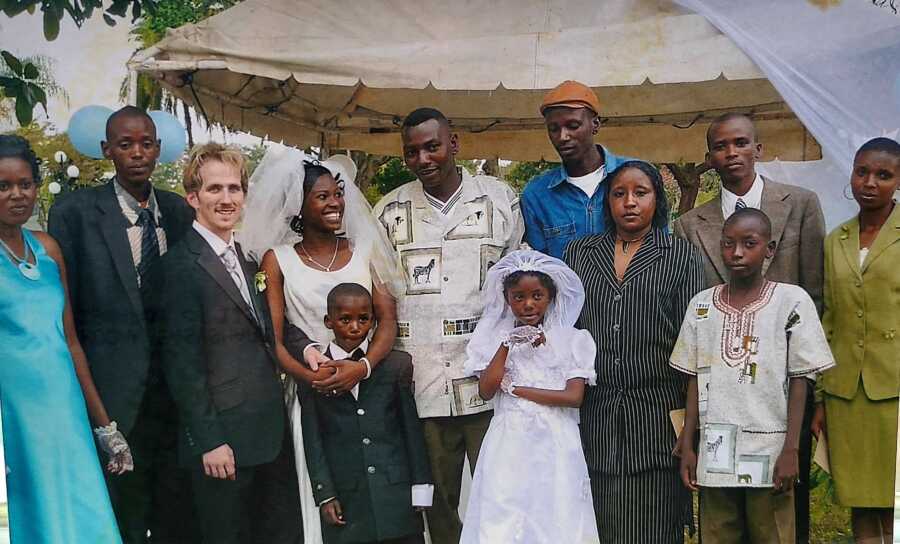 couple at their wedding