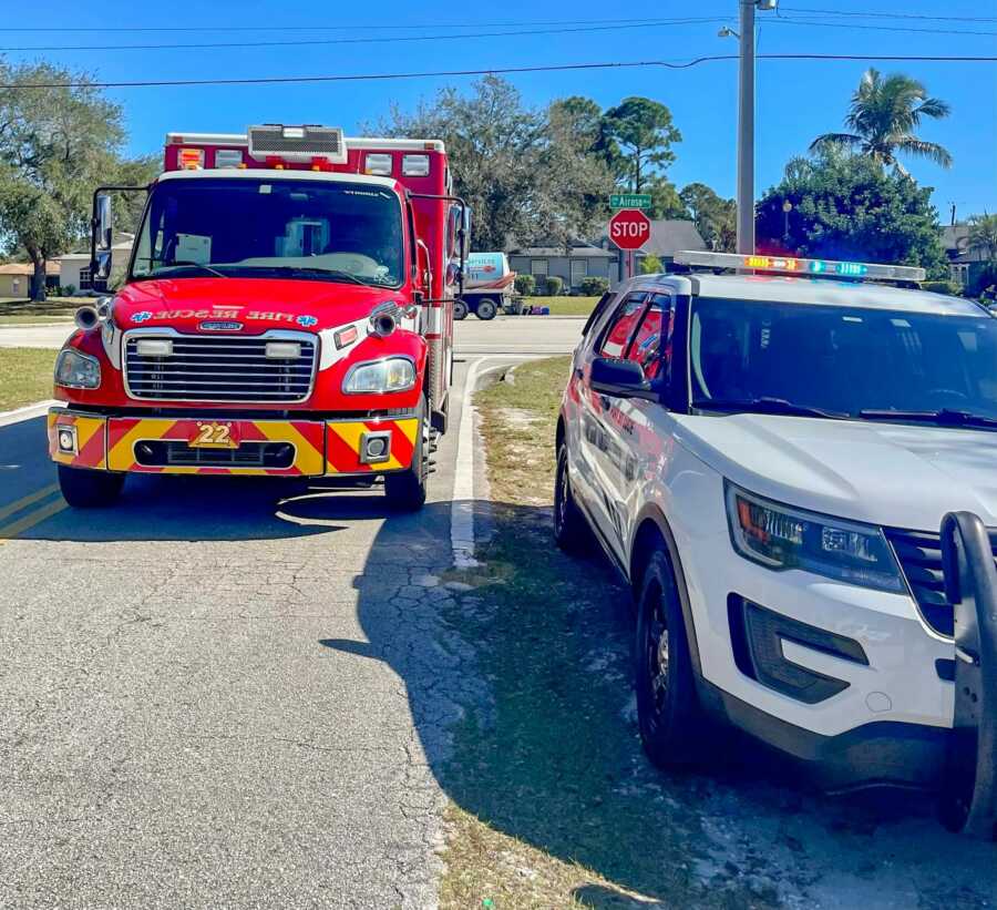 St. Lucie police department and fire district help elderly man drowning in lake. 