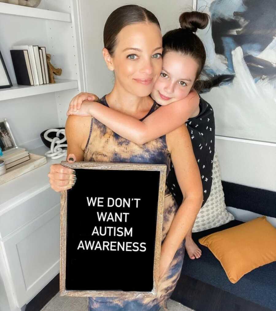 mom and daughter advocating for autism inclusion