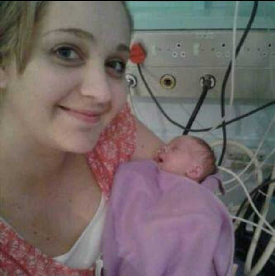 little girl in the hospital