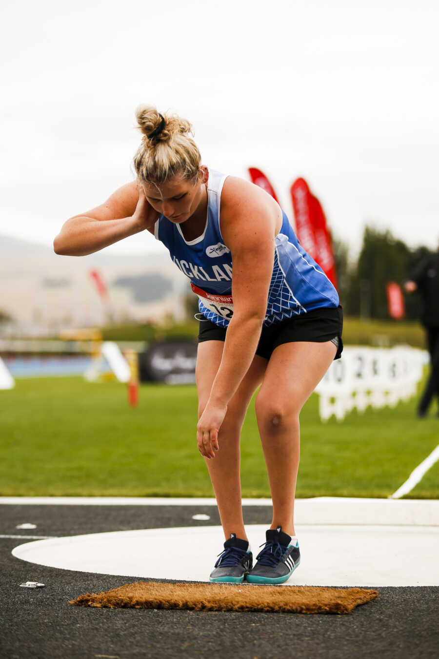 woman competing in the games