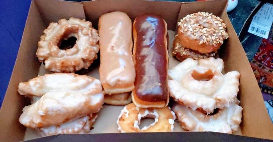 A box of donuts