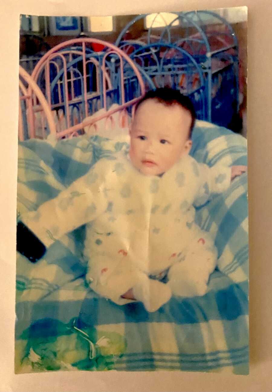 baby photo of adoptee through international adoption