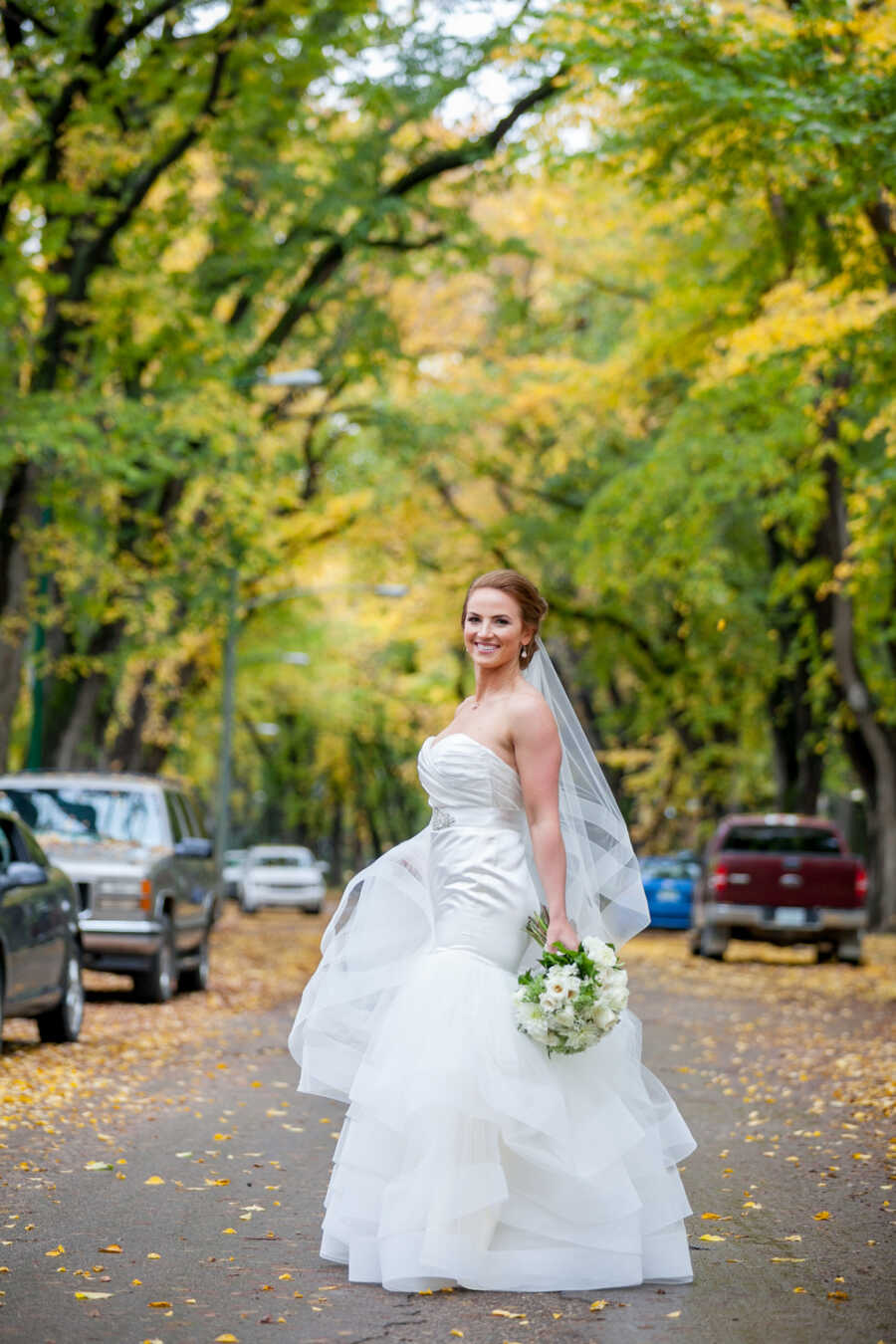 woman on her wedding day 