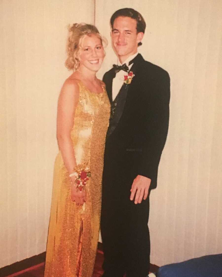 high school sweethearts ready for prom
