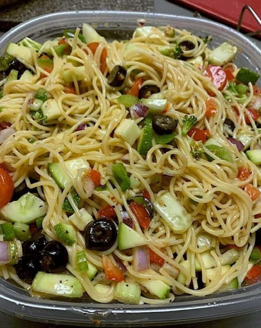 spaghetti salad mom used to make before she died