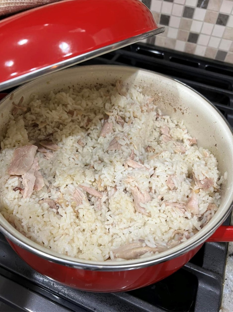 chicken and rice all finished