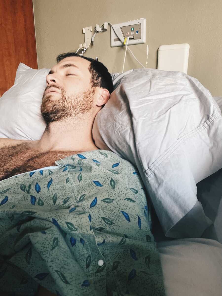 husband in the hospital with bacterial meningitis 
