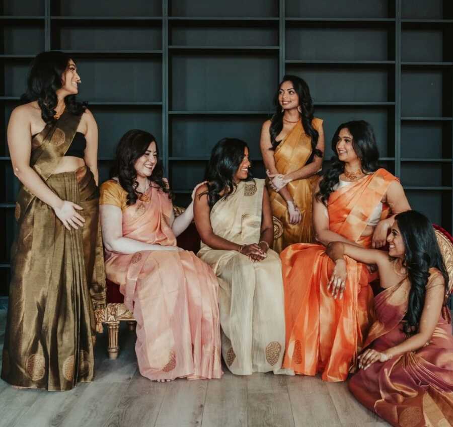 A group of South Asian women with vitiligo pose in beautiful photoshoot to raise awareness.