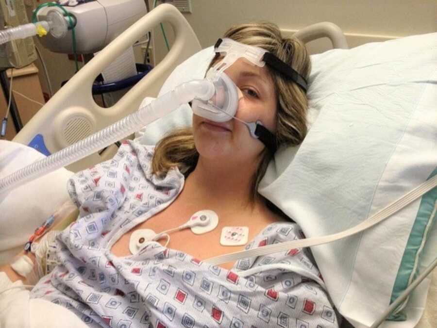 Woman in ICU with life-threatening postpartum sepsis and Group Strep A.