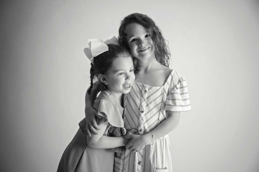 two sisters with autism together