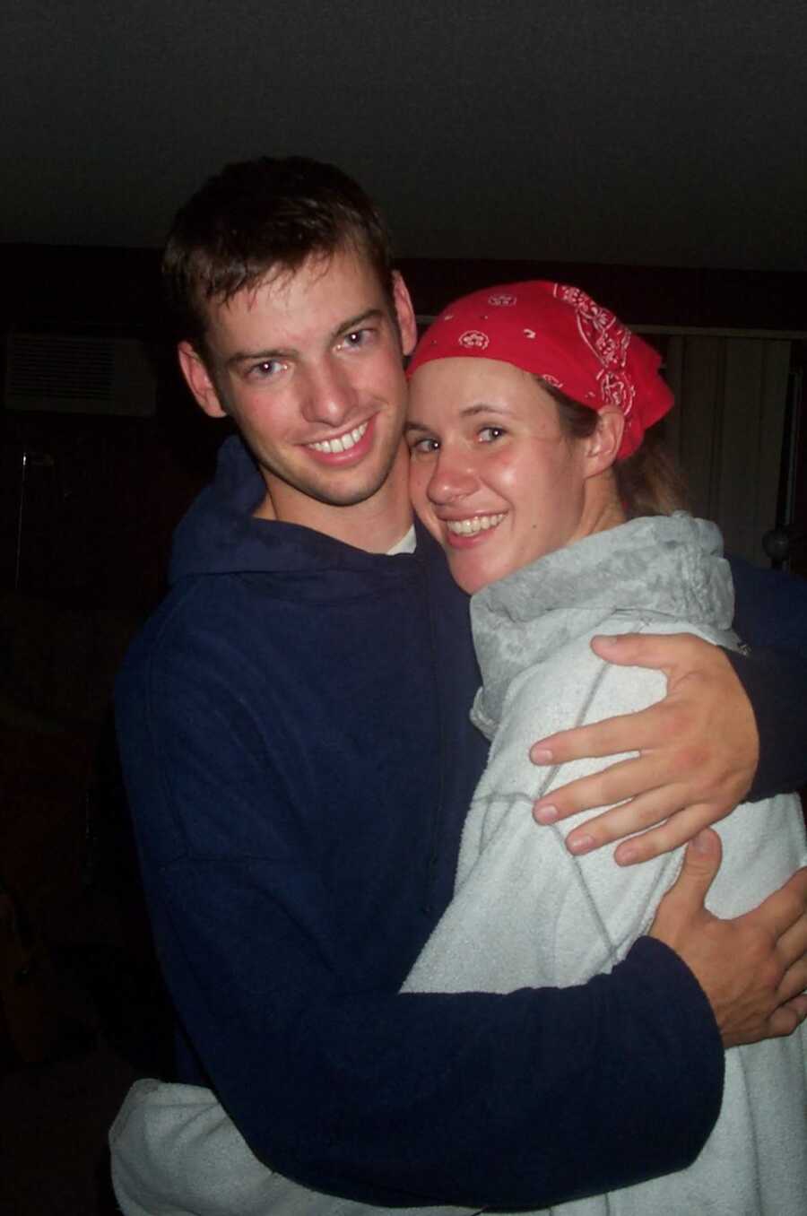 young couple smiling for photo