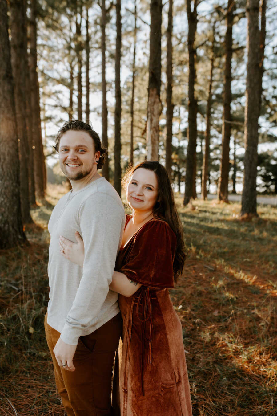 man and woman posing together 