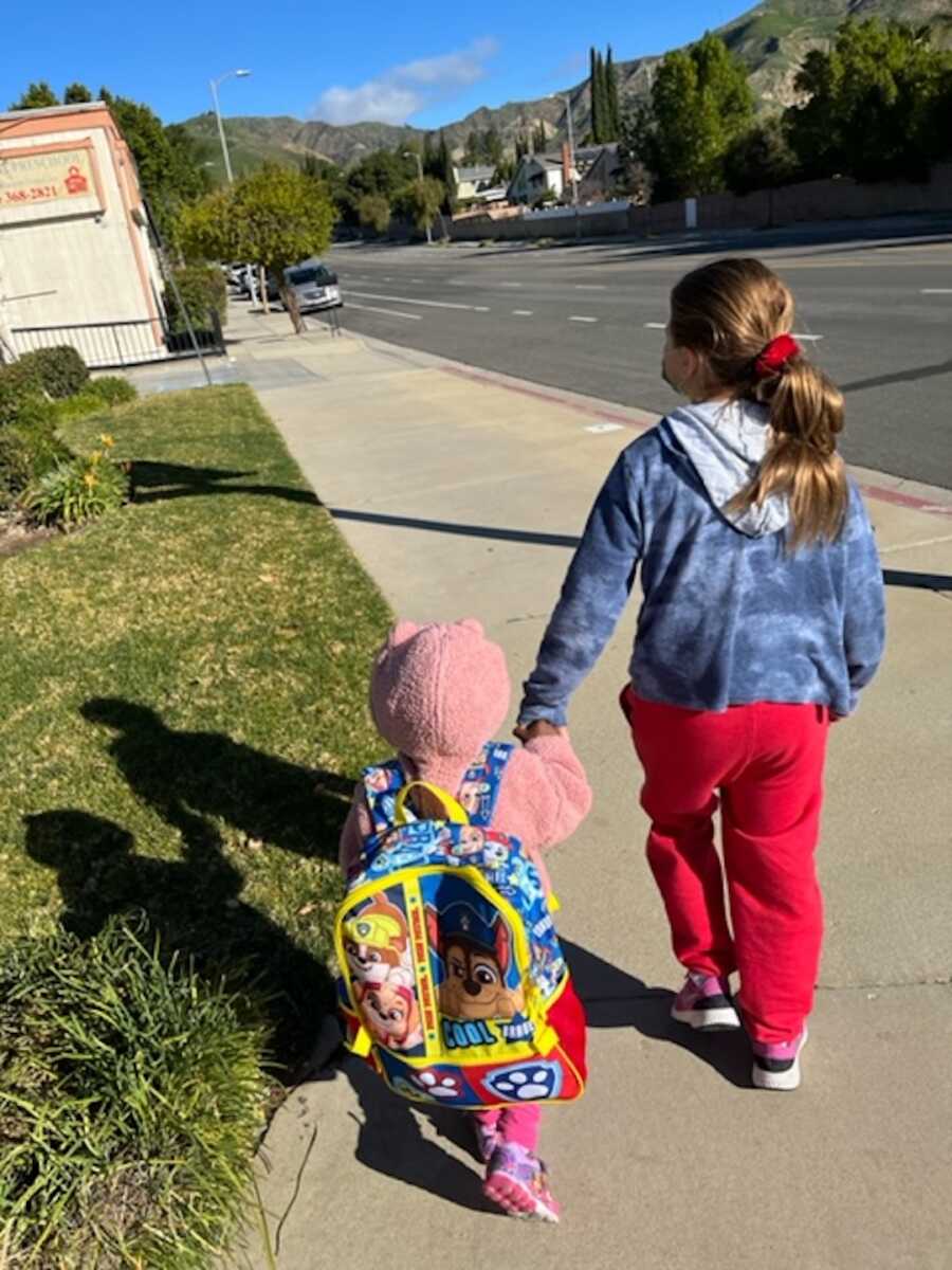 foster daughter with bio daughter