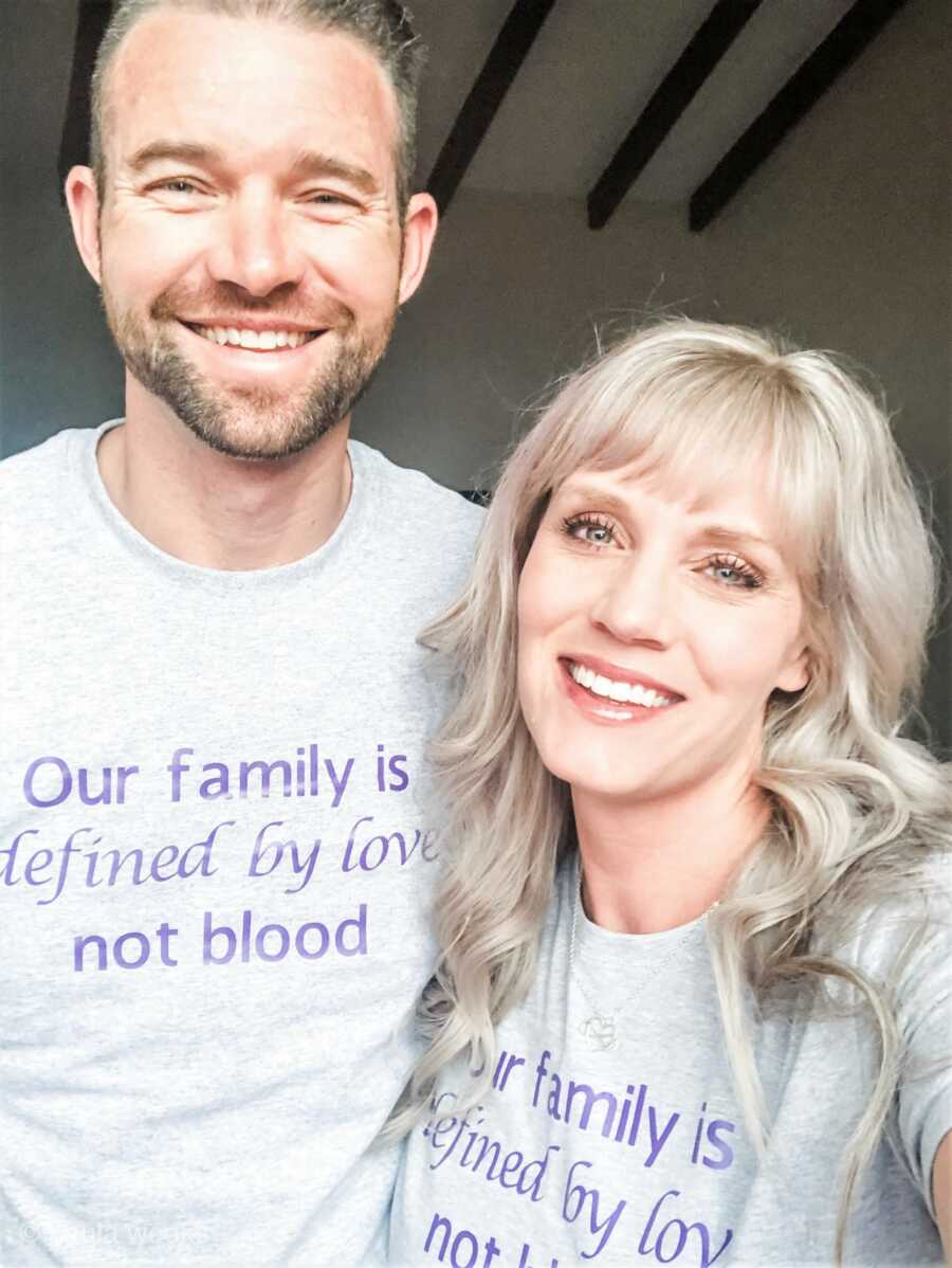 mom and dad taking a selfie