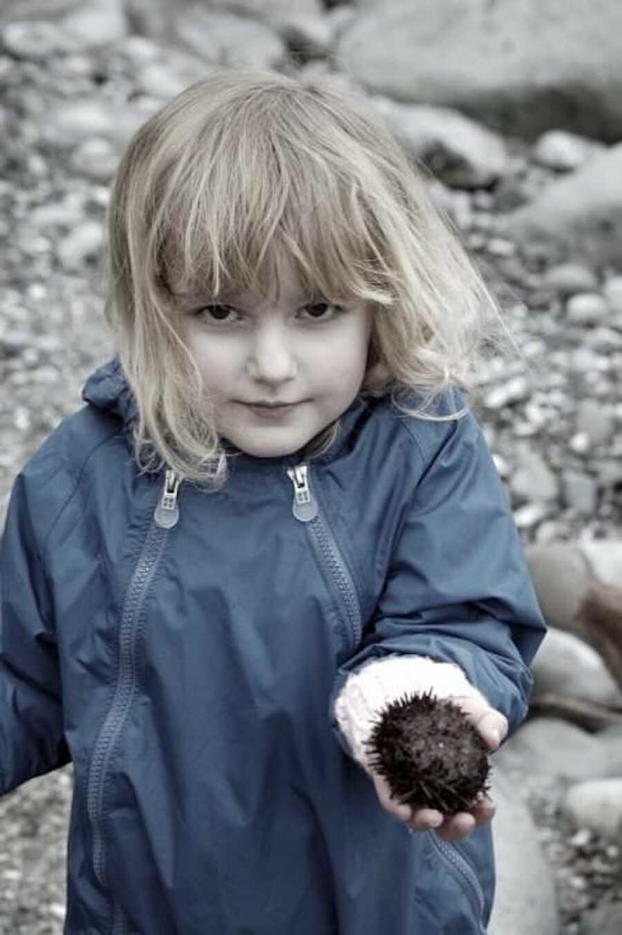 young girl at beach 