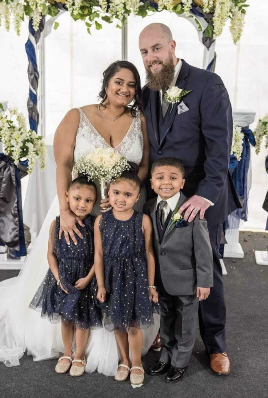 family at parents wedding 