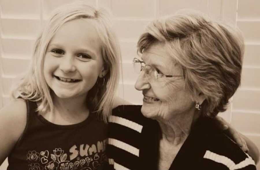 young girl and her grandmother