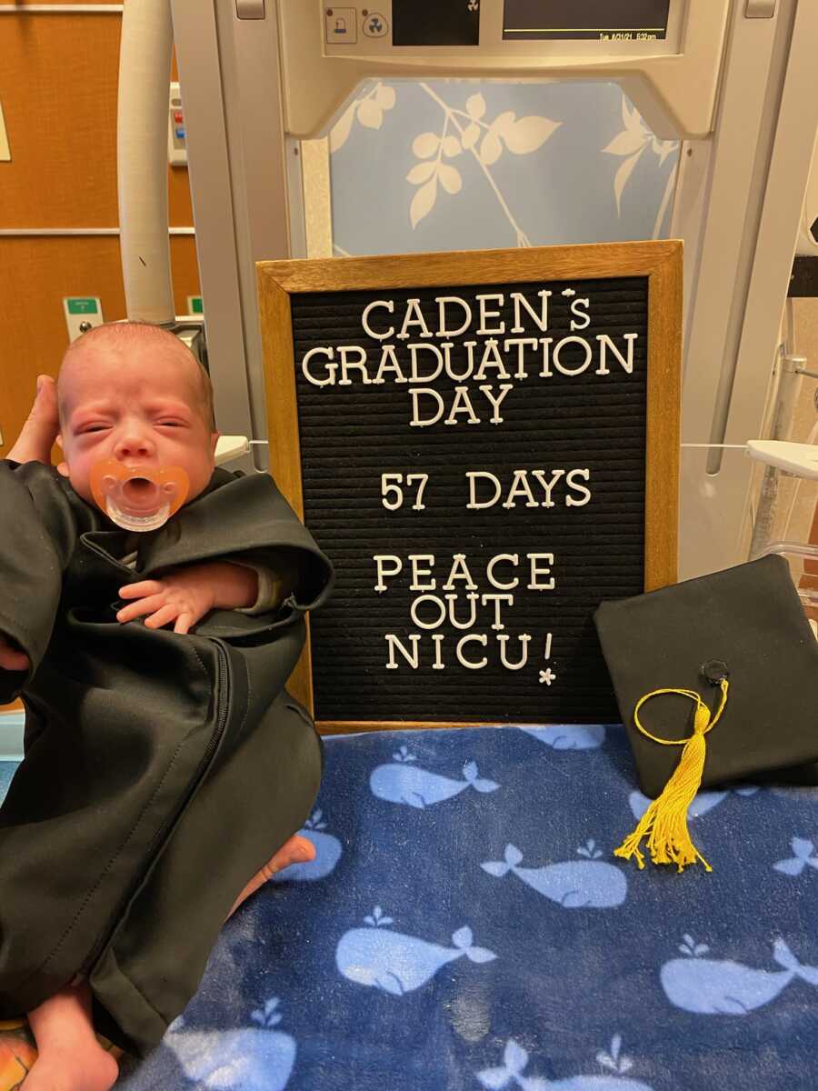 first twin to get out of NICU