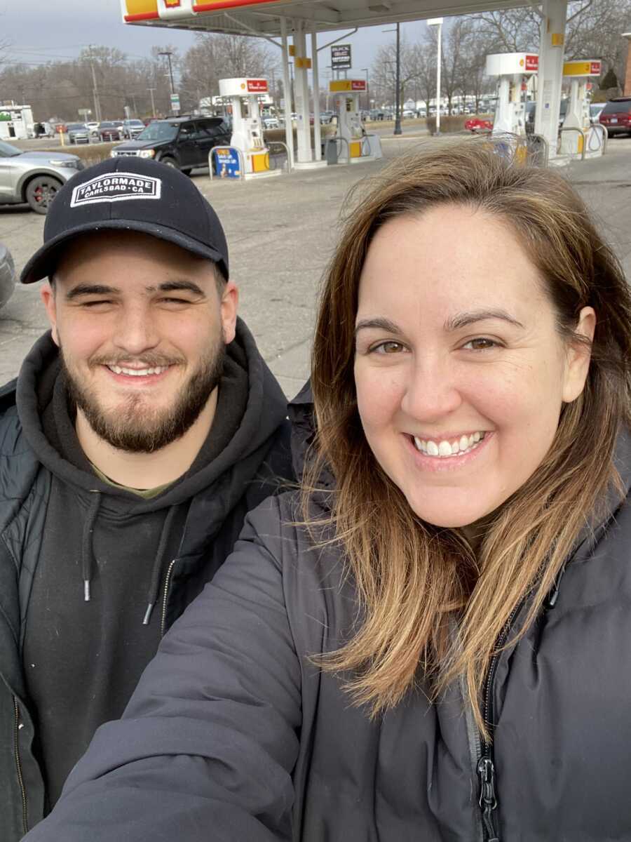 couple taking a selfie