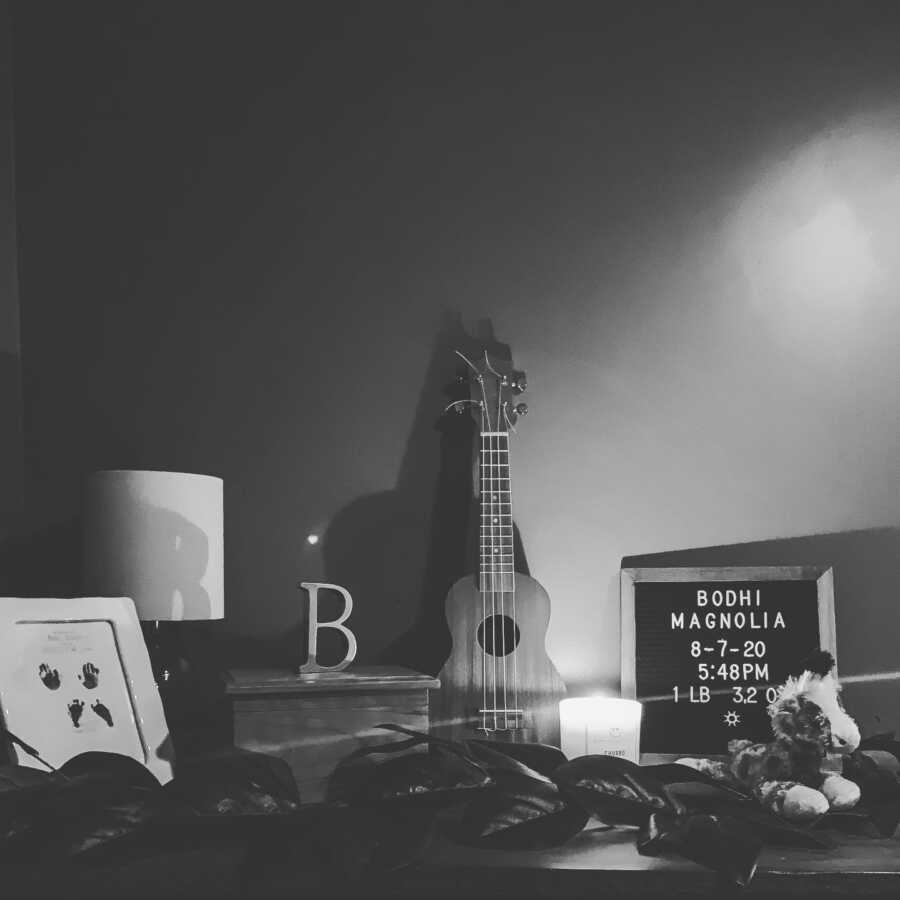 shrine to daughter who died