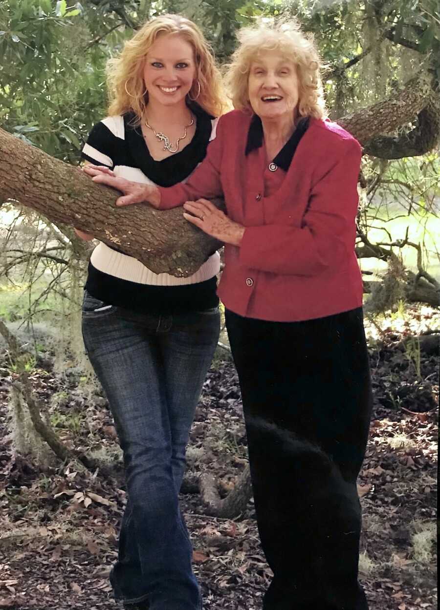 woman with grandmother 